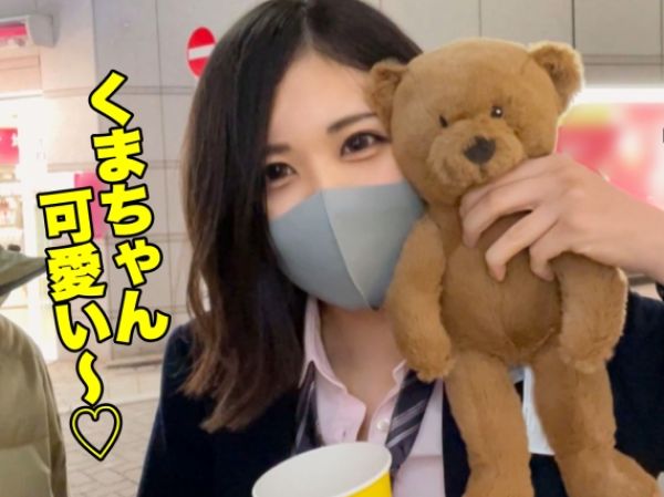 【素人】Gカップ巨乳の10代女学生とお泊り夜デートで生ハメSEX！フェラ＆パイズリご奉仕→騎乗位、バック、寝バック