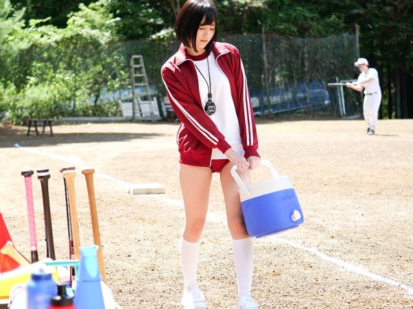 【涼森れむ】Fカップ巨乳の野球部マネージャーが部員たちの疲労を癒すねっとりフェラご奉仕！性処理肉便器となる乱交SEX！