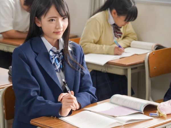 【JK逆レイプ】『先生、我慢できない…』学校一の美少女が担任を誘惑！制服姿で押し倒し、初セックスをねだる小悪魔女子高生♡欲望のままに腰を振る！