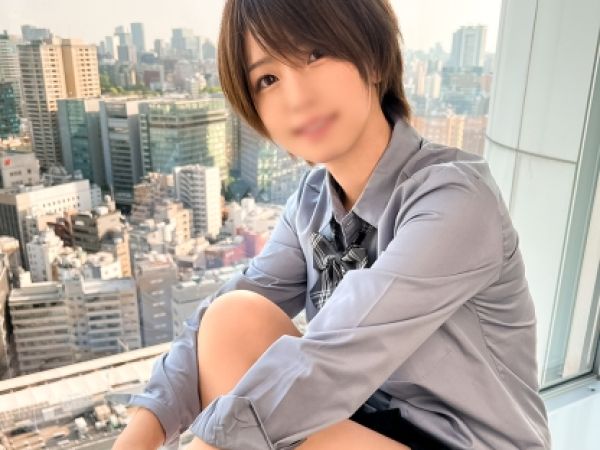 【素人】ショートカットのボーイッシュツンデレ娘がスケスケ卑猥なスク水えっちでメス顔晒すハメ撮り性交！