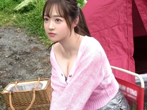 【素人ナンパ】アイドルフェイスの有名ソロキャン配信者を半室内キャンプ場で声掛け確保！デカチン生ハメで無許可中出し！